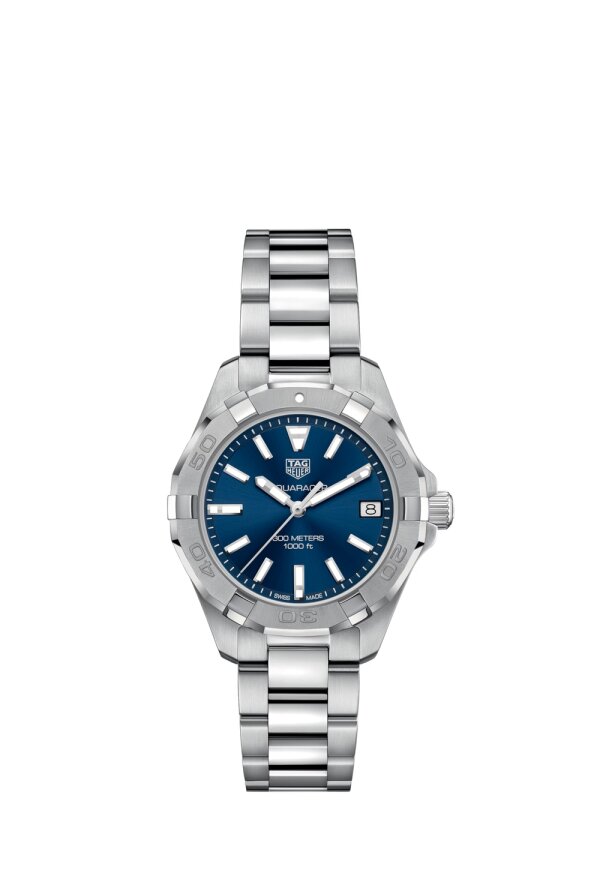 Tag Heuer Aquaracer Lady Damenuhr silber blau WBD1312.BA0740
