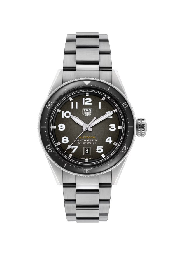 Tag Heuer Autavia Herrenuhr silber schwarz WBE5114.EB0173