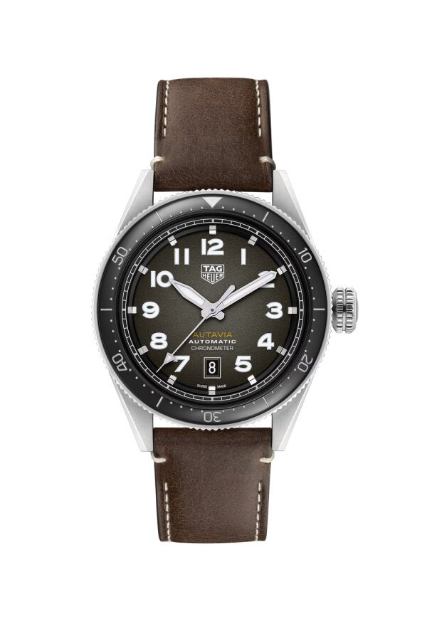 Tag Heuer Autavia Herrenuhr silber braun WBE5114.FC8266