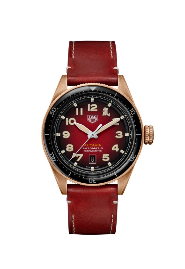 Tag Heuer Autavia Chinese New Year Herrenuhr bronze rot WBE5193.FC8300