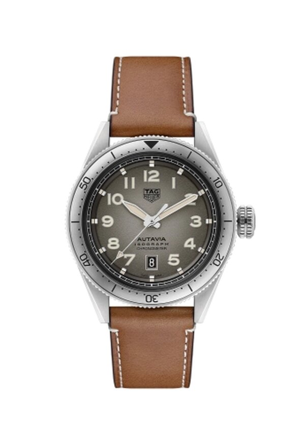 Tag Heuer Autavia Herrenuhr silber braun WBE5111.FC8267