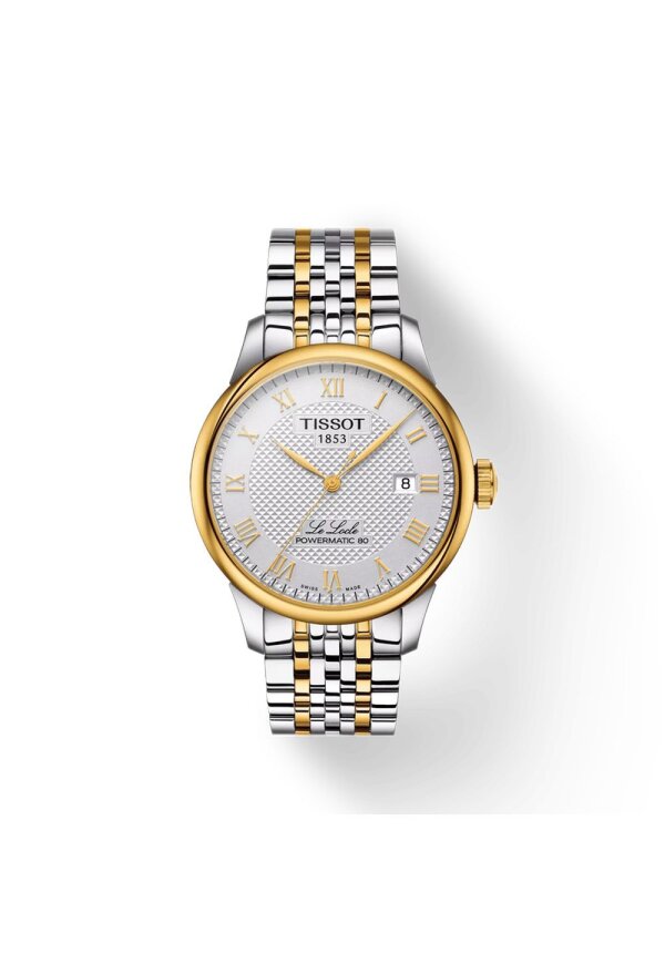 Tissot Le Locle Powermatic 80 Herrenuhr silber gold T006.407.22.033.01