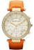 Michael Kors Parker Lady Damenuhr Chronograph gold orange