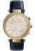 Michael Kors Parker Lady Damenuhr Chronograph gold blau