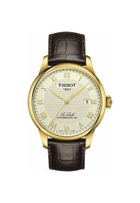 Tissot Le Locle Powermatic 80 Herrenuhr gold braun...