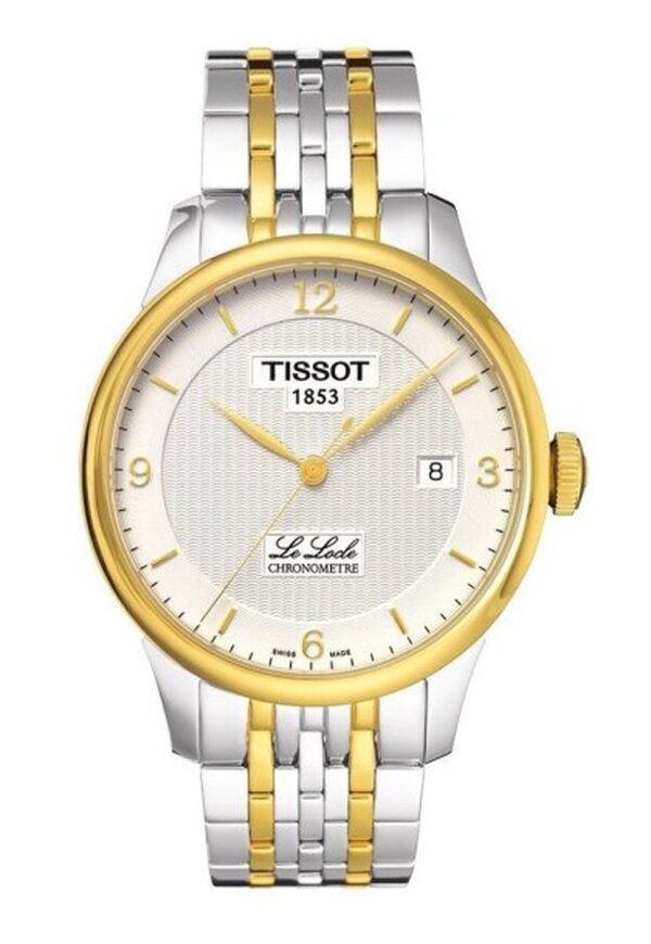 Tissot Le Locle Automatic COSC Herrenuhr silber gold Edelstahl