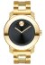 Movado Bold Damenuhr gold schwarz Edelstahl elegante Designer Uhr