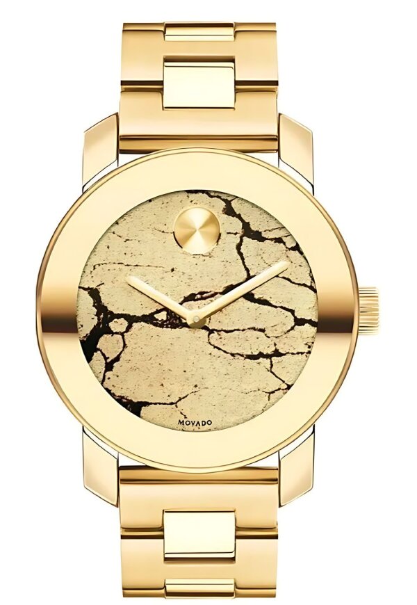 Movado Bold Damenuhr gold Edelstahl elegante Designer Uhr