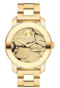 Movado Bold Damenuhr gold Edelstahl elegante Designer Uhr