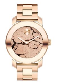 Movado Bold Damenuhr roségold Edelstahl elegante...