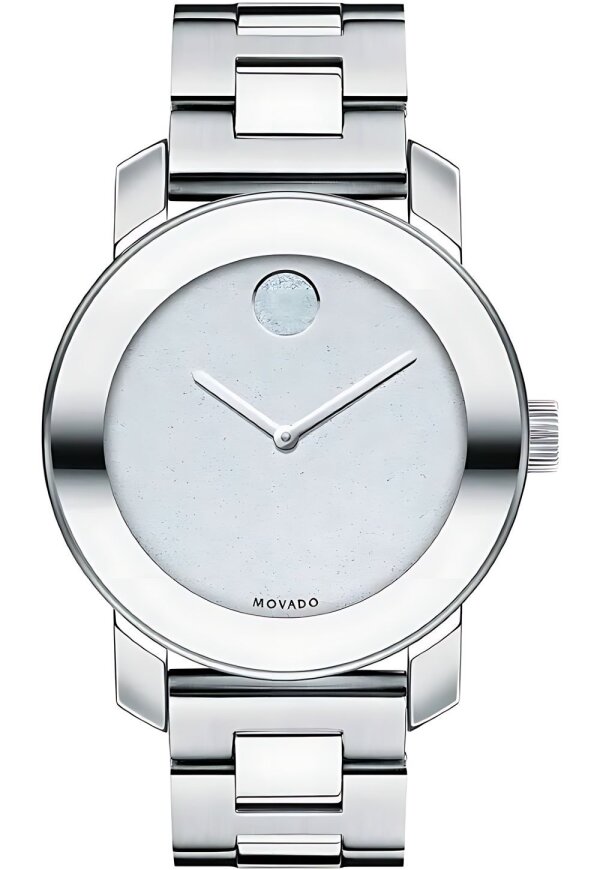 Movado Bold Damenuhr silber Edelstahl elegante Designer Uhr