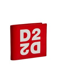 Dsquared2 Glattleder Geldbörse Herren Rot