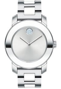 Movado Bold Damenuhr silber Edelstahl elegante Designer Uhr