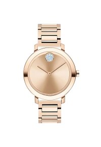 Movado Bold Damenuhr roségold Edelstahl