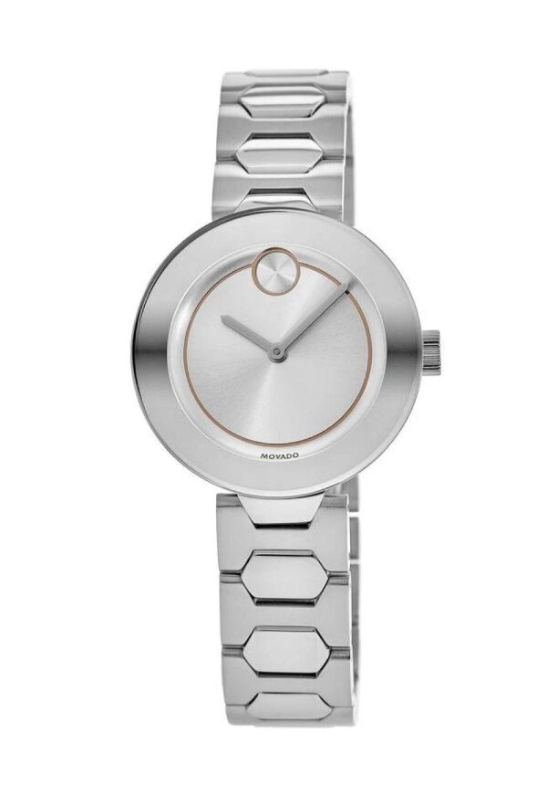 Movado Bold Damenuhr silber Edelstahl stilvolle Designer Uhr