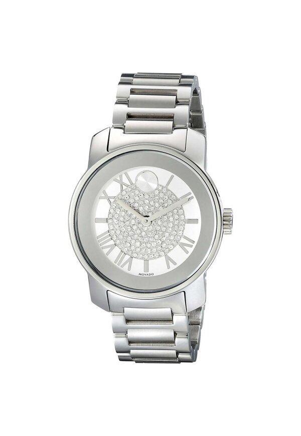 Movado Bold Damenuhr silber Edelstahl elegante Designer Uhr