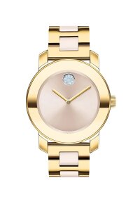Movado Bold Damenuhr gold Edelstahl exklusive Designer Uhr