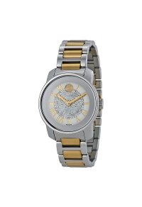 Movado Bold Damenuhr silber gold Edelstahl