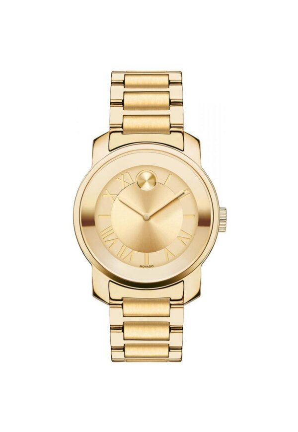 Movado Bold Damenuhr gold Edelstahl elegante Designer Uhr
