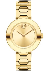 Movado Bold Damenuhr gold Edelstahl elegante Designer Uhr