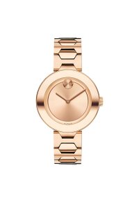 Movado Bold Damenuhr roségold Edelstahl elegante...