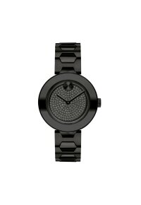 Movado Bold Damenuhr schwarz Edelstahl moderne Designer Uhr