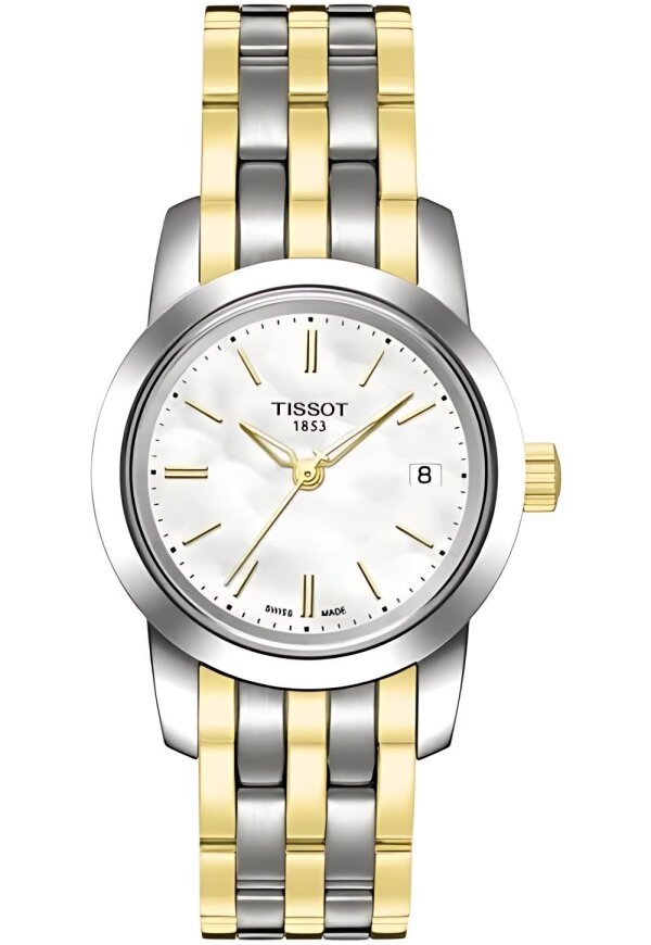 Tissot Classic Dream Lady Damenuhr silber gold Edelstahl