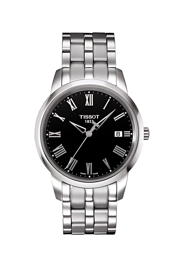 Tissot Classic Dream Herrenuhr silber schwarz Edelstahl