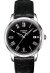 Tissot Classic Dream Herrenuhr silber schwarz Lederarmband