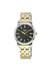Tissot Classic Dream Herrenuhr silber gold schwarz Edelstahl