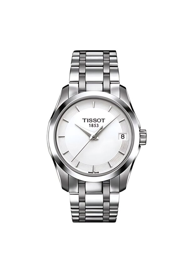 Tissot Couturier Lady Damenuhr silber Edelstahl