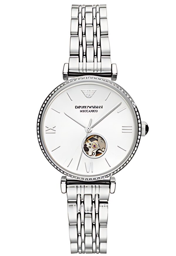 Emporio Armani Damenuhr silber weiß AR60022