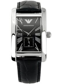 Emporio Armani Herrenuhr silber schwarz AR60021