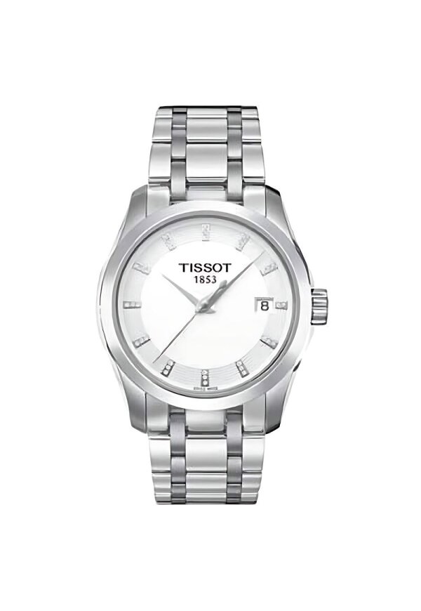 Tissot Couturier T-Classic Damenuhr silber Diamanten T035.210.11.016.00