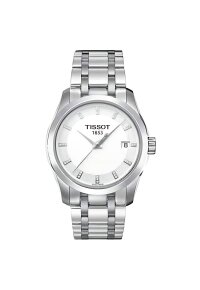 Tissot Couturier T-Classic Damenuhr silber Diamanten...