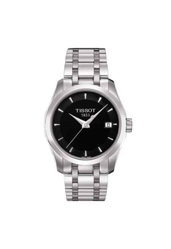 Tissot Couturier Lady Damenuhr silber schwarz