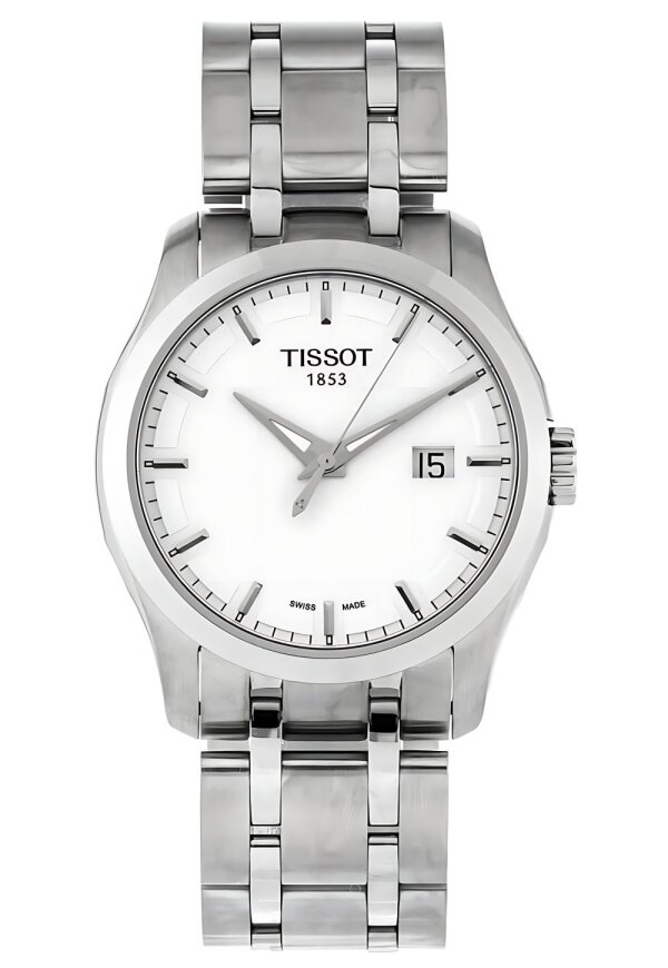 Tissot Couturier Herrenuhr silber Edelstahl