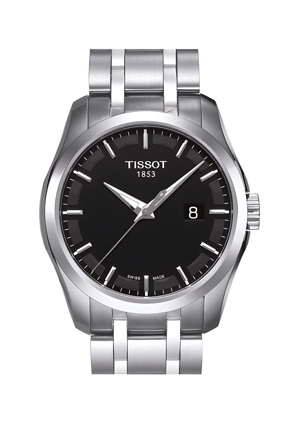 Tissot Couturier Herrenuhr silber schwarz T035.410.11.051.00 Image