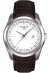Tissot Couturier Herrenuhr silber braun Lederarmband