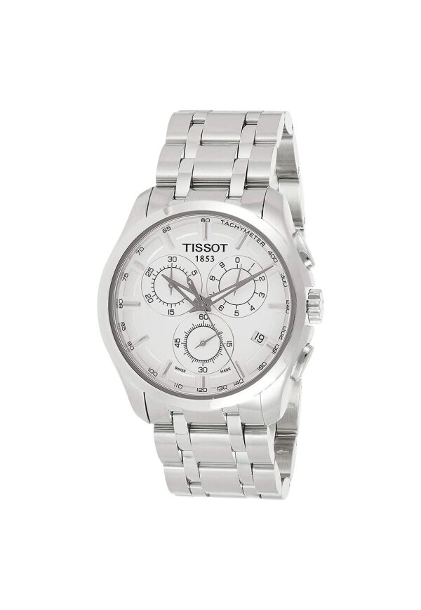 Tissot Couturier Chronograph Herren Quarzuhr Silber