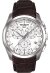Tissot Couturier Herrenuhr silber braun Lederarmband