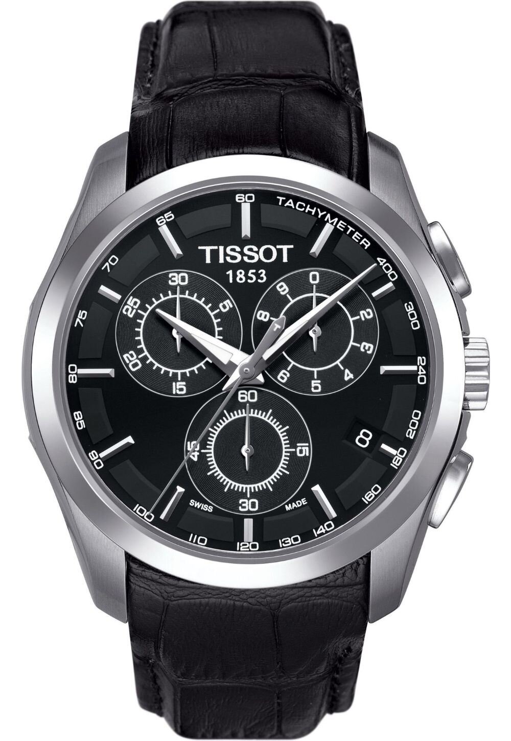 Tissot Couturier Herrenuhr Chronograph silber schwarz... Image