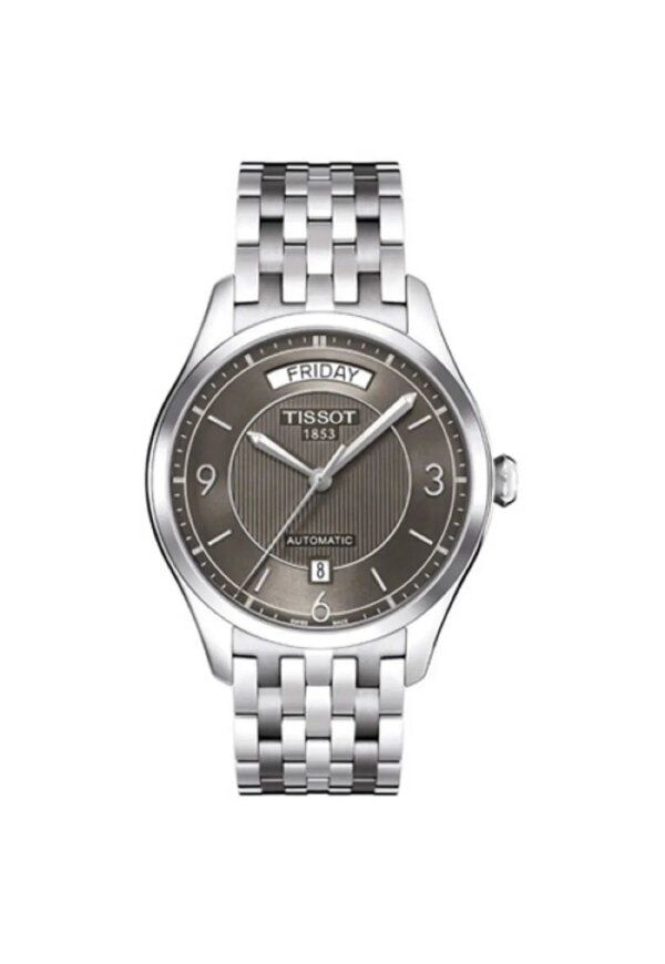 Tissot T-One Automatic Herrenuhr silber grau Edelstahl