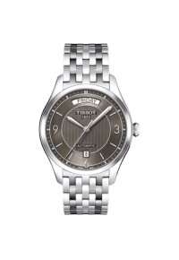 Tissot T-One Automatic Herrenuhr silber grau Edelstahl