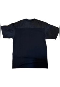 PRADA Stretch Cotton T-shirt With Nylon Details In Black