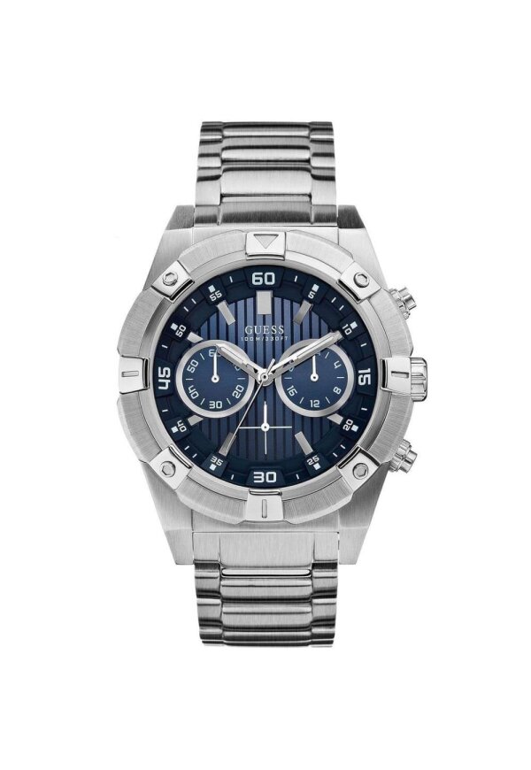 Guess Chronograph Blue Watch aus Edelstahl  U0377G2