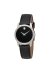 Movado Museum Classic Damenuhr silber schwarz Lederarmband
