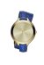 Michael Kors Slim Runway Lady Damenuhr gold blau Lederarmband