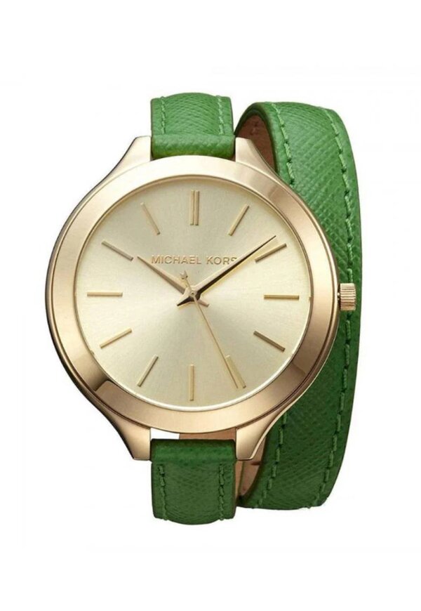 Michael Kors Runway Lady Damenuhr gold gruen