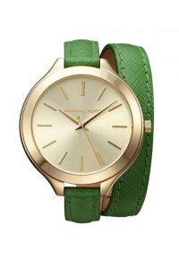 Michael Kors Runway Lady Damenuhr gold gruen